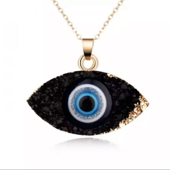 NEW Gold Plated Chain with Turkish Evil Eye Pendant 🧿 - Picture 5 of 8